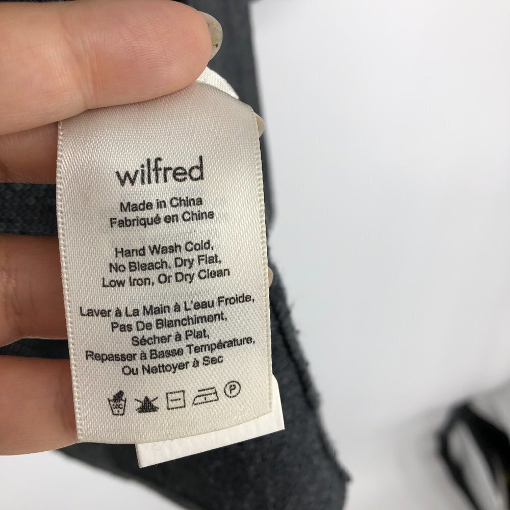 Aritzia Wilfred Grey Knit Copernic Silk Cashmere Open Cardigan size XXS - Picture 8 of 16